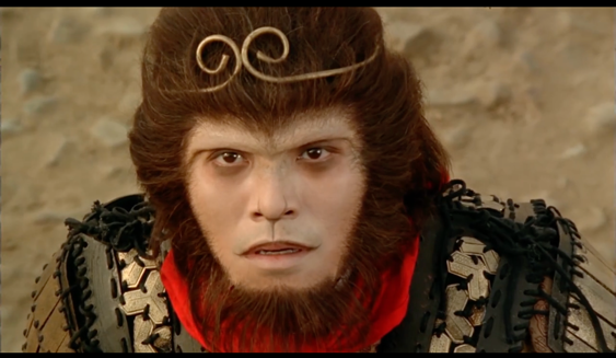 图 4孙悟空抬头仰望